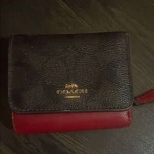 Coach Black and Red Wallet